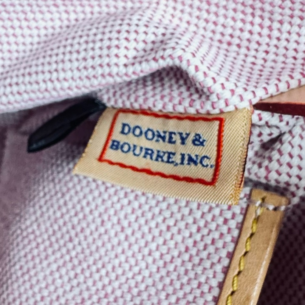 Dooney & Bourke Pink Pebbled Leather Janine Satchel Top Handle w crossbody strap - Picture 13 of 16